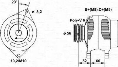 Magneti Marelli 943356964010 - Генератор vvparts.bg