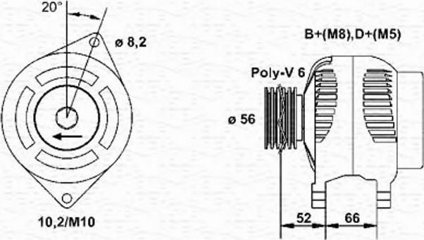 Magneti Marelli 943356973010 - Генератор vvparts.bg