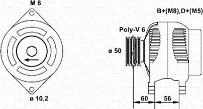 Magneti Marelli 943356554010 - Генератор vvparts.bg