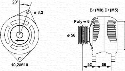 Magneti Marelli 943356568010 - Генератор vvparts.bg