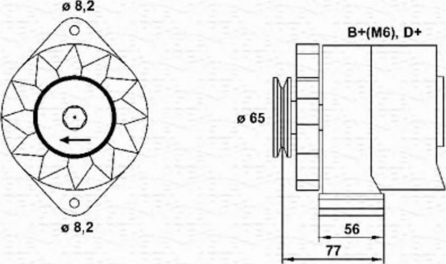 Magneti Marelli 943356697010 - Генератор vvparts.bg