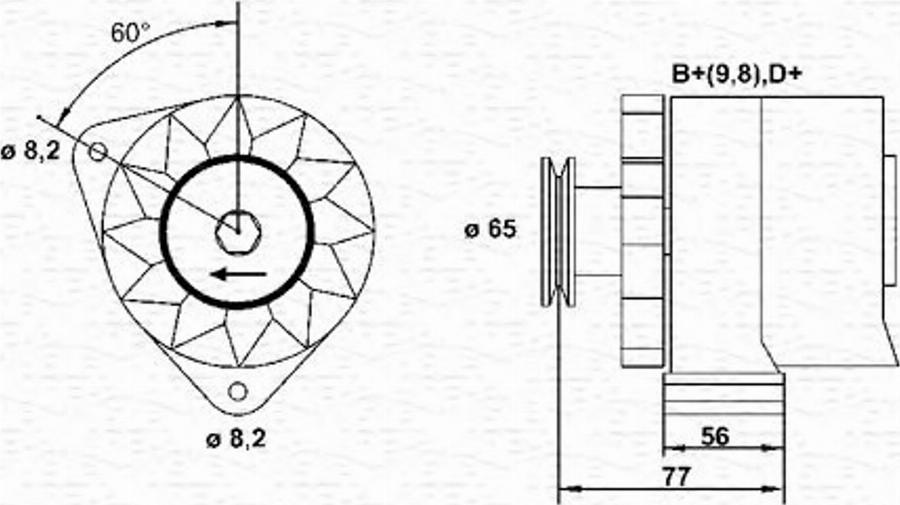 Magneti Marelli 943356668010 - Генератор vvparts.bg