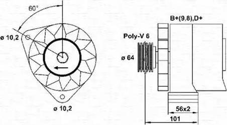 Magneti Marelli 943356623010 - Генератор vvparts.bg