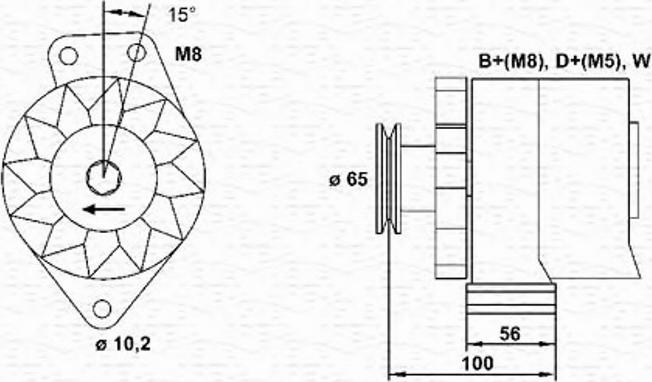 Magneti Marelli 943356675010 - Генератор vvparts.bg