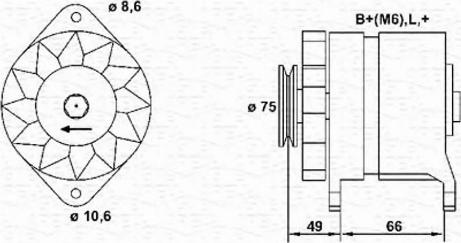 Magneti Marelli 943 35 619 101 0 - Генератор vvparts.bg