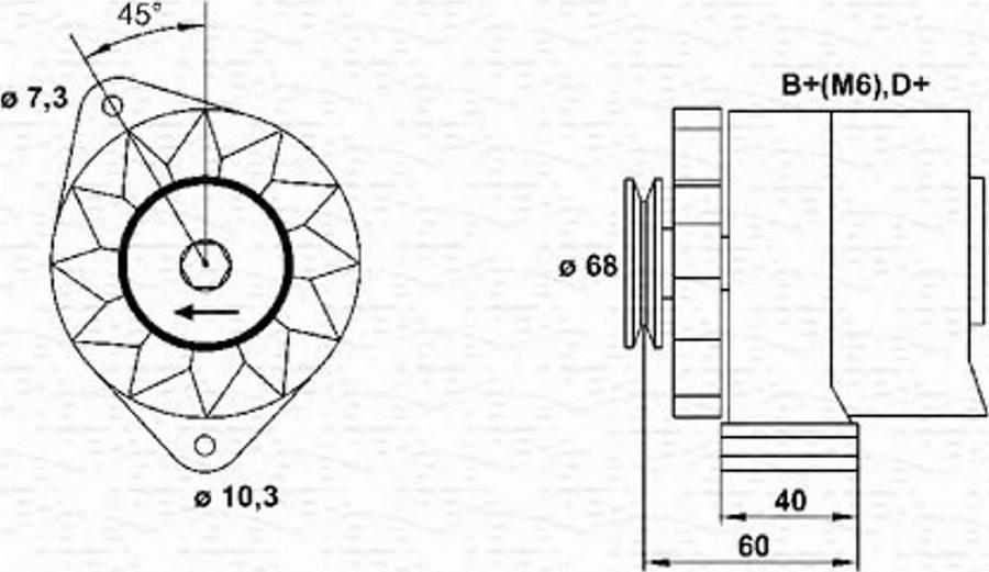 Magneti Marelli 943356150010 - Генератор vvparts.bg