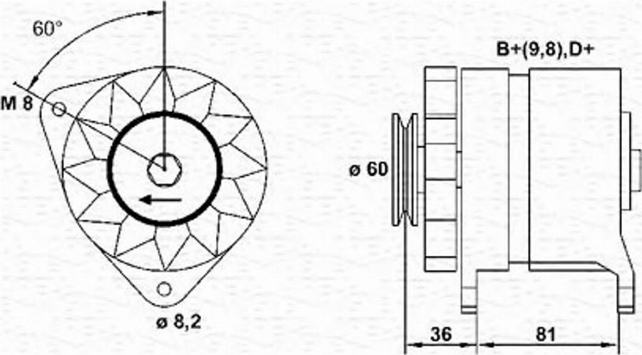 Magneti Marelli 943356118010 - Генератор vvparts.bg