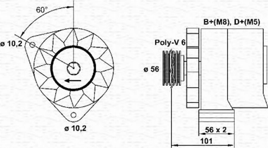 Magneti Marelli 943 35 681 101 0 - Генератор vvparts.bg