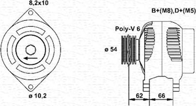 Magneti Marelli 943356329010 - Генератор vvparts.bg