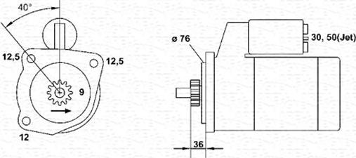 Magneti Marelli 943241136010 - Стартер vvparts.bg