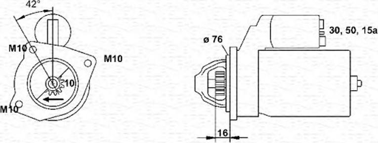 Magneti Marelli 943251459010 - Стартер vvparts.bg