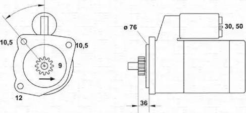 Magneti Marelli 943251572010 - Стартер vvparts.bg