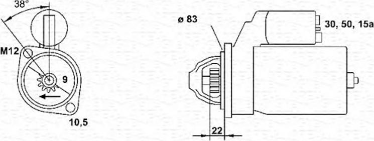 Magneti Marelli 943251139010 - Стартер vvparts.bg