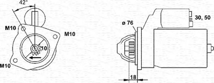 Magneti Marelli 943251335010 - Стартер vvparts.bg