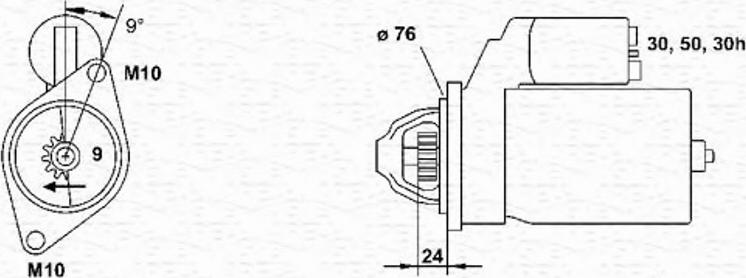 Magneti Marelli 943253133010 - Стартер vvparts.bg