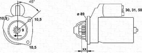 Magneti Marelli 943252208010 - Стартер vvparts.bg