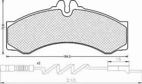 Magneti Marelli 430216171200 - Комплект спирачно феродо, дискови спирачки vvparts.bg