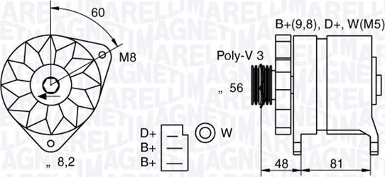 Magneti Marelli 054022598010 - Генератор vvparts.bg