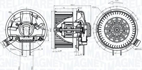 Magneti Marelli 069412305010 - Вентилатор вътрешно пространство vvparts.bg