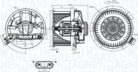 Magneti Marelli 069412302010 - Вентилатор вътрешно пространство vvparts.bg