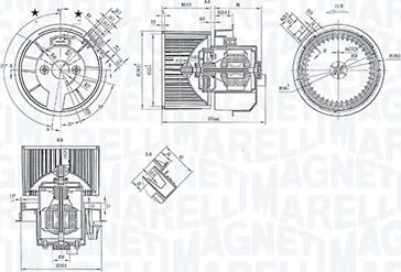 Magneti Marelli 069412247010 - Вентилатор вътрешно пространство vvparts.bg