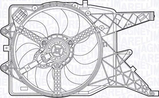 Magneti Marelli 069422491010 - Вентилатор, охлаждане на двигателя vvparts.bg