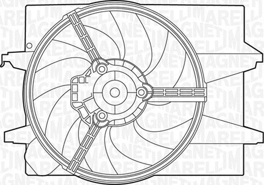 Magneti Marelli 069422400010 - Вентилатор, охлаждане на двигателя vvparts.bg