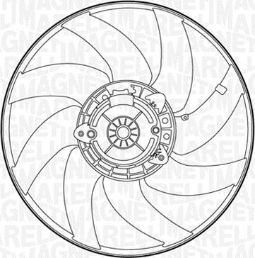 Magneti Marelli 069422435010 - Вентилатор, охлаждане на двигателя vvparts.bg