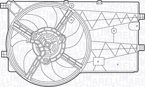 Magneti Marelli 069422554010 - Вентилатор, охлаждане на двигателя vvparts.bg