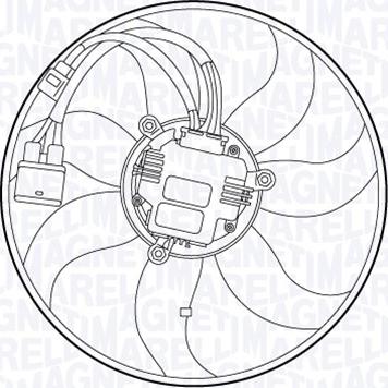 Magneti Marelli 069422555010 - Вентилатор, охлаждане на двигателя vvparts.bg