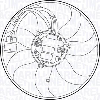 Magneti Marelli 069422557010 - Вентилатор, охлаждане на двигателя vvparts.bg