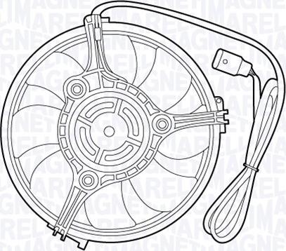 Magneti Marelli 069422529010 - Вентилатор, охлаждане на двигателя vvparts.bg