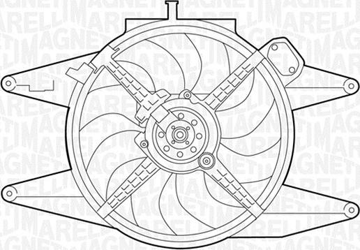 Magneti Marelli 069422041010 - Вентилатор, охлаждане на двигателя vvparts.bg