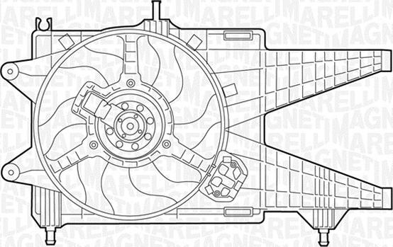 Magneti Marelli 069422047010 - Вентилатор, охлаждане на двигателя vvparts.bg