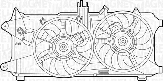 Magneti Marelli 069422034010 - Вентилатор, охлаждане на двигателя vvparts.bg