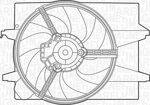 Magneti Marelli 069422395010 - Вентилатор, охлаждане на двигателя vvparts.bg