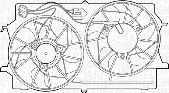 Magneti Marelli 069422307010 - Вентилатор, охлаждане на двигателя vvparts.bg