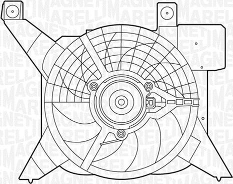 Magneti Marelli 069422381010 - Вентилатор, охлаждане на двигателя vvparts.bg