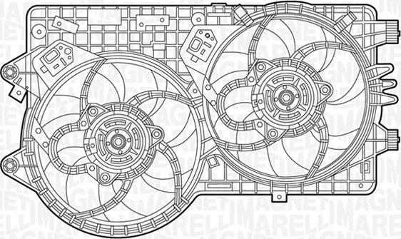 Magneti Marelli 069422239010 - Вентилатор, охлаждане на двигателя vvparts.bg