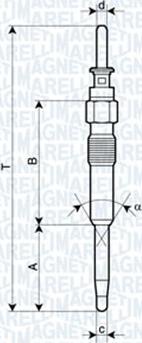 Magneti Marelli 060900460606 - Подгревна свещ vvparts.bg