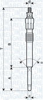 Magneti Marelli 060900480606 - Подгревна свещ vvparts.bg