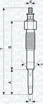 Magneti Marelli 062900041304 - Подгревна свещ vvparts.bg