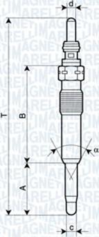 Magneti Marelli 060900680606 - Подгревна свещ vvparts.bg