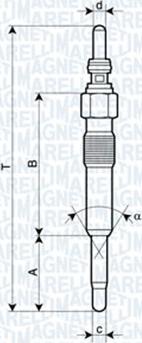 Magneti Marelli 062900028304 - Подгревна свещ vvparts.bg