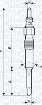 Magneti Marelli 060900140606 - Подгревна свещ vvparts.bg