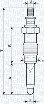 Magneti Marelli 060900370606 - Подгревна свещ vvparts.bg