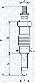 Magneti Marelli 060900290606 - Подгревна свещ vvparts.bg