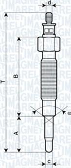 Magneti Marelli 060900770606 - Подгревна свещ vvparts.bg