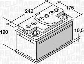 Magneti Marelli 068055048020 - Стартов акумулатор vvparts.bg