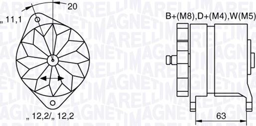 Magneti Marelli 063534690480 - Генератор vvparts.bg